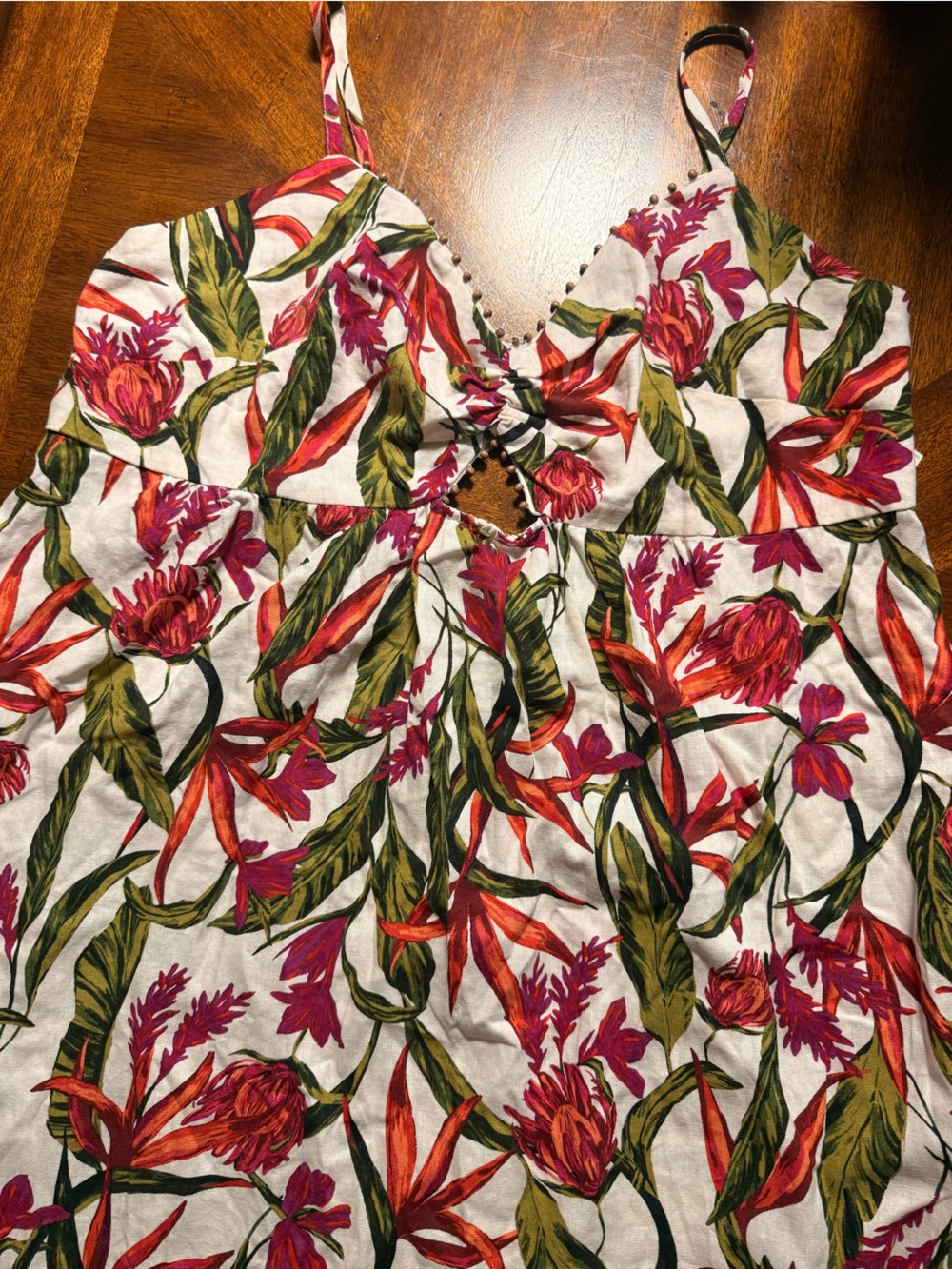 Kids Floral Dress with Brand Tag